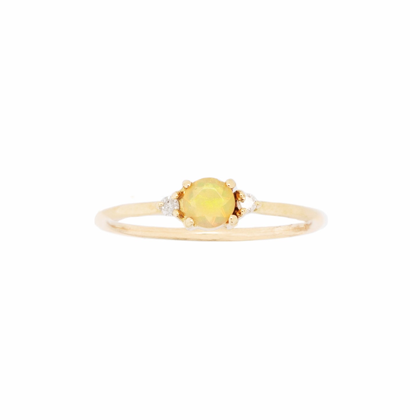Anillo Ópalo Three Stone