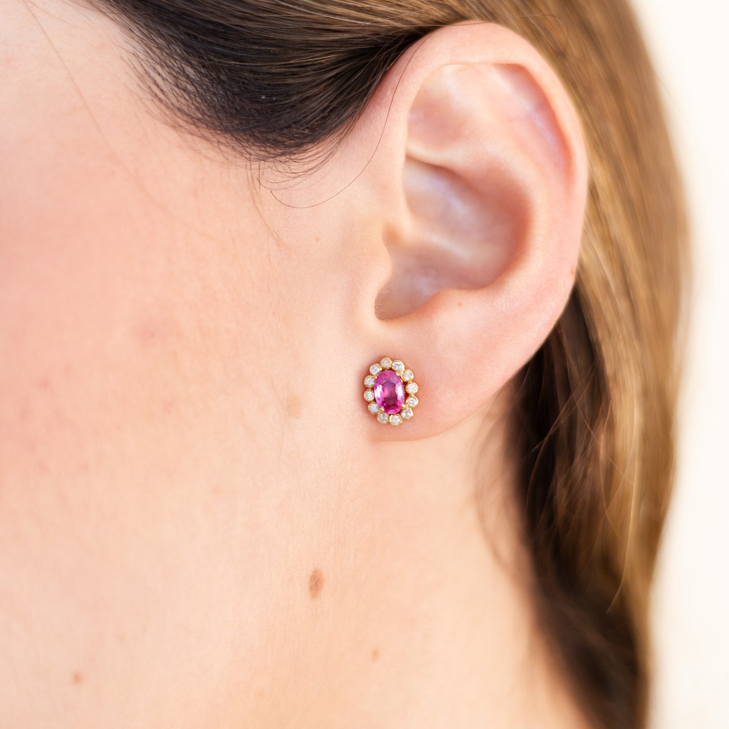 Arete Stud Flower Halo