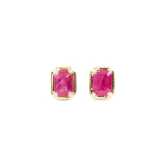 Aretes Brio Rubí Natural