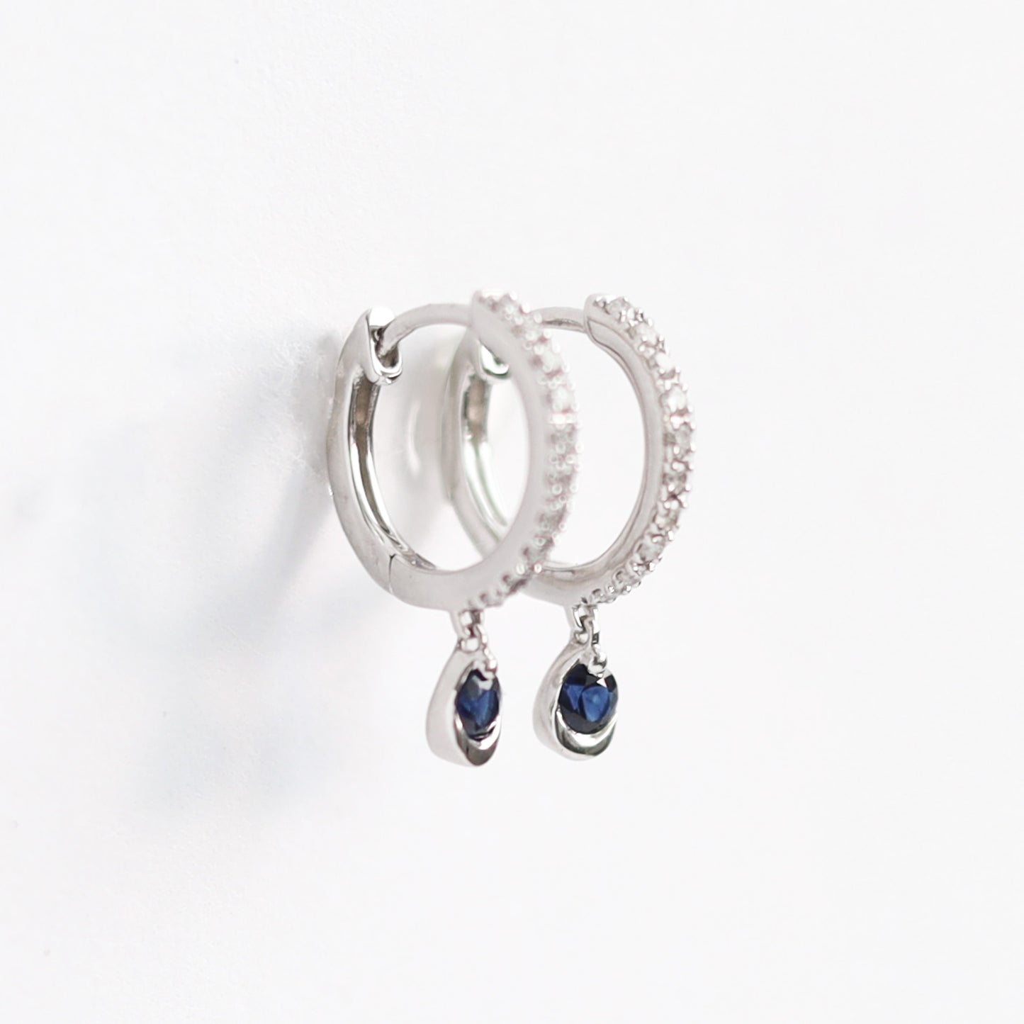 Aretes Petitte Zafiro y Diamantes