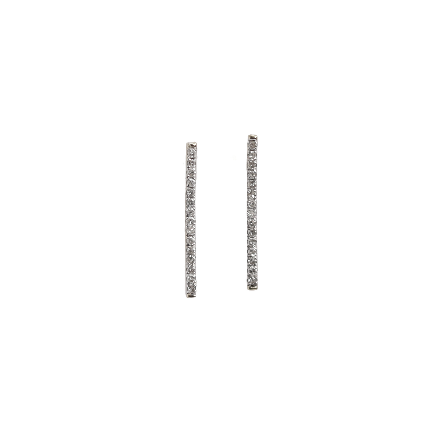 Studs Barra Pavé Diamantes