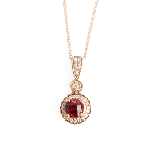 Collar Granate Redondo