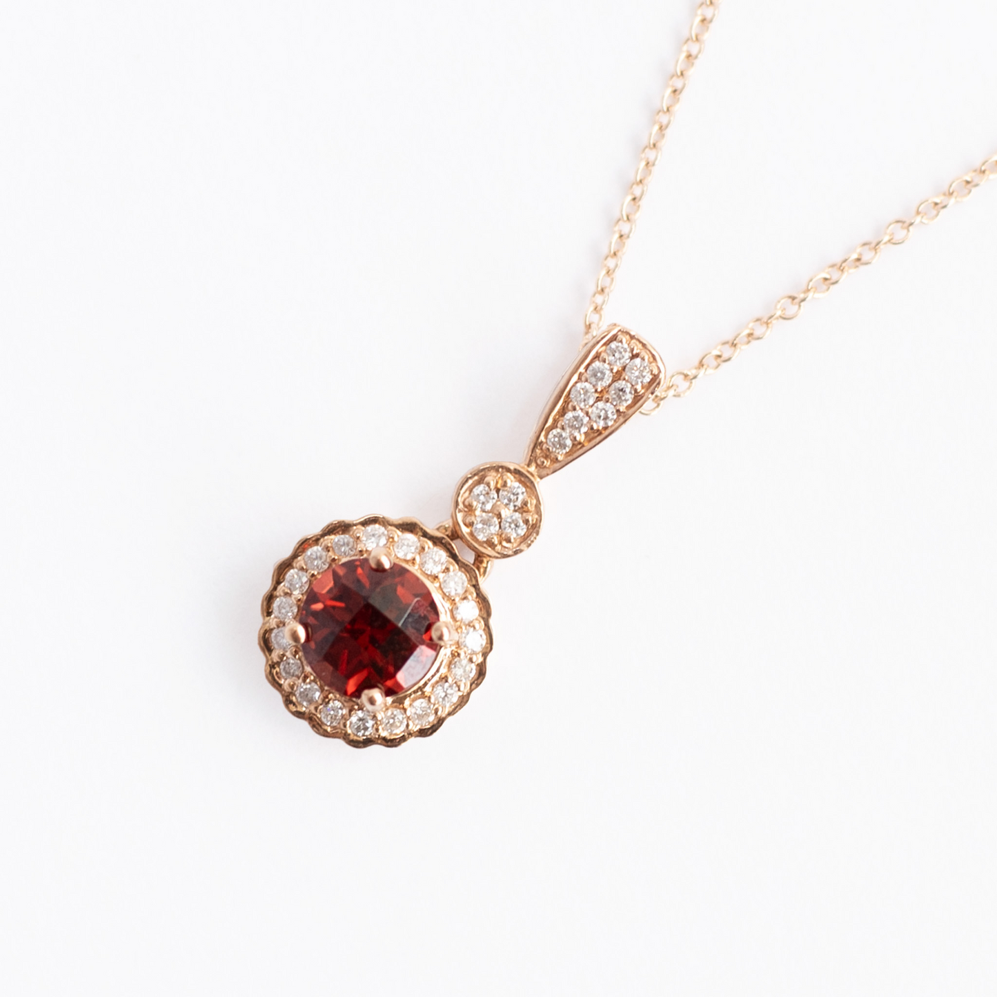 Collar Granate Redondo