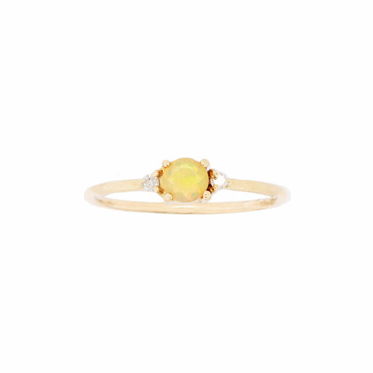 Anillo Ópalo Three Stone