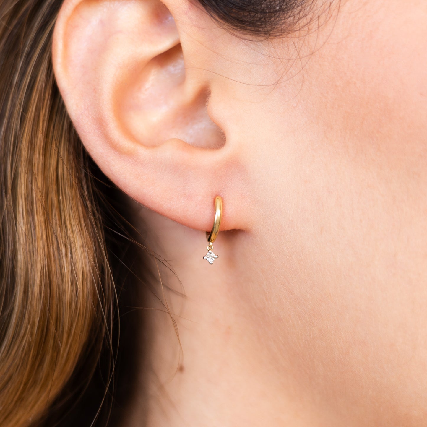 Aretes Dangle Diamante