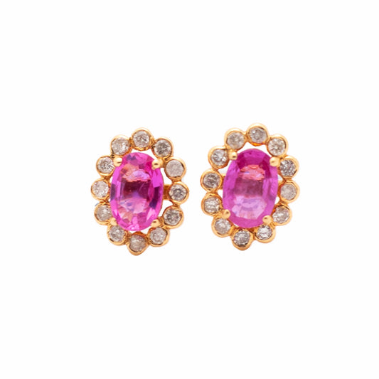Arete Stud Flower Halo