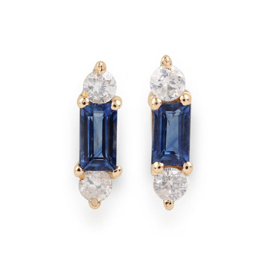 Aretes Stud Mini Blue